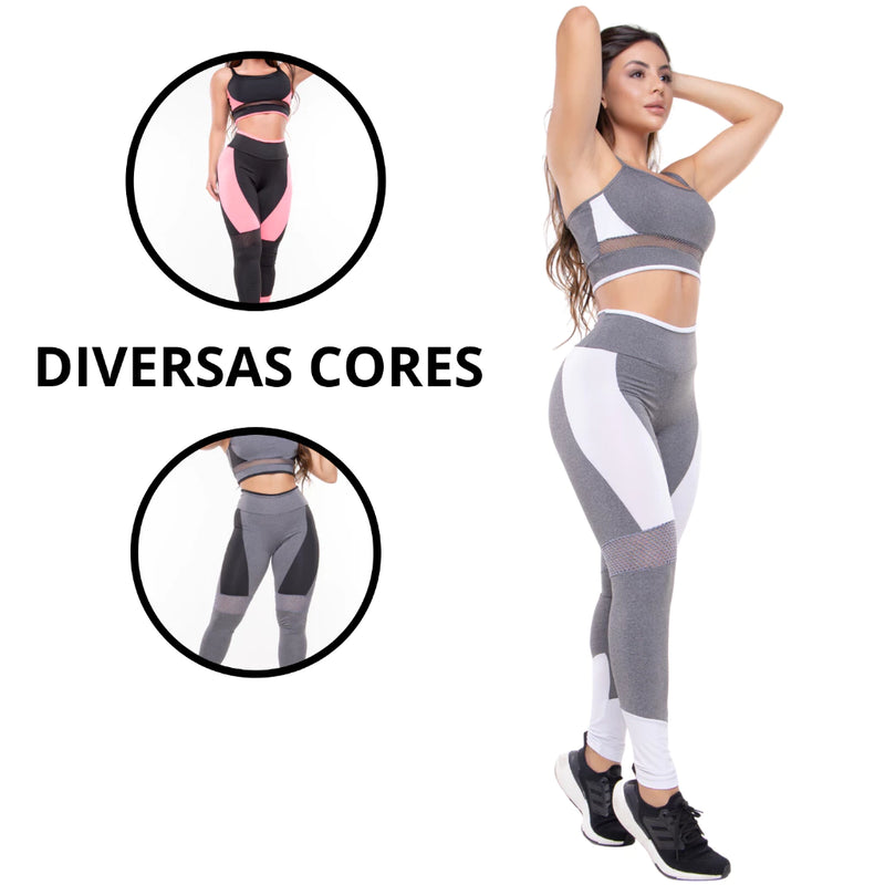 Conjunto Feminino Essence Calça Legging e Top