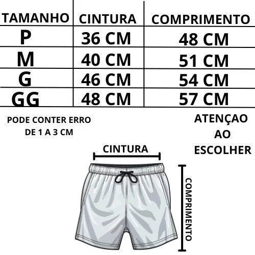 Bermuda Esportiva Listrada Masculina